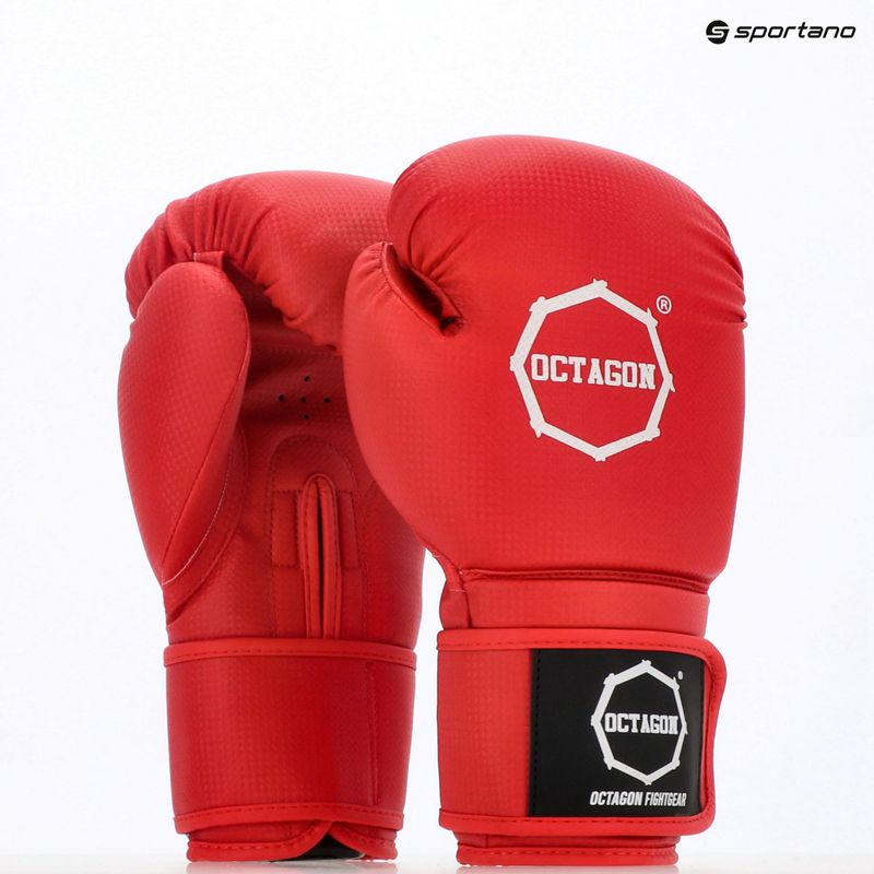 Rękawice bokserskie Octagon Kevlar red 5