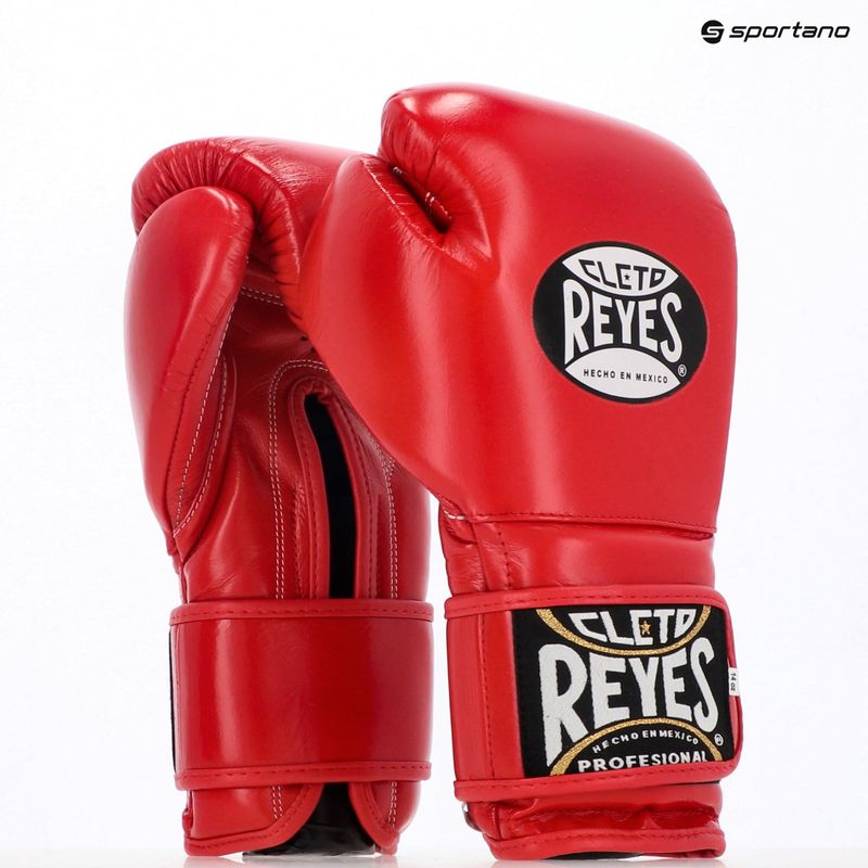 Rękawice bokserskie Cleto Reyes Velcro Sparring red 3