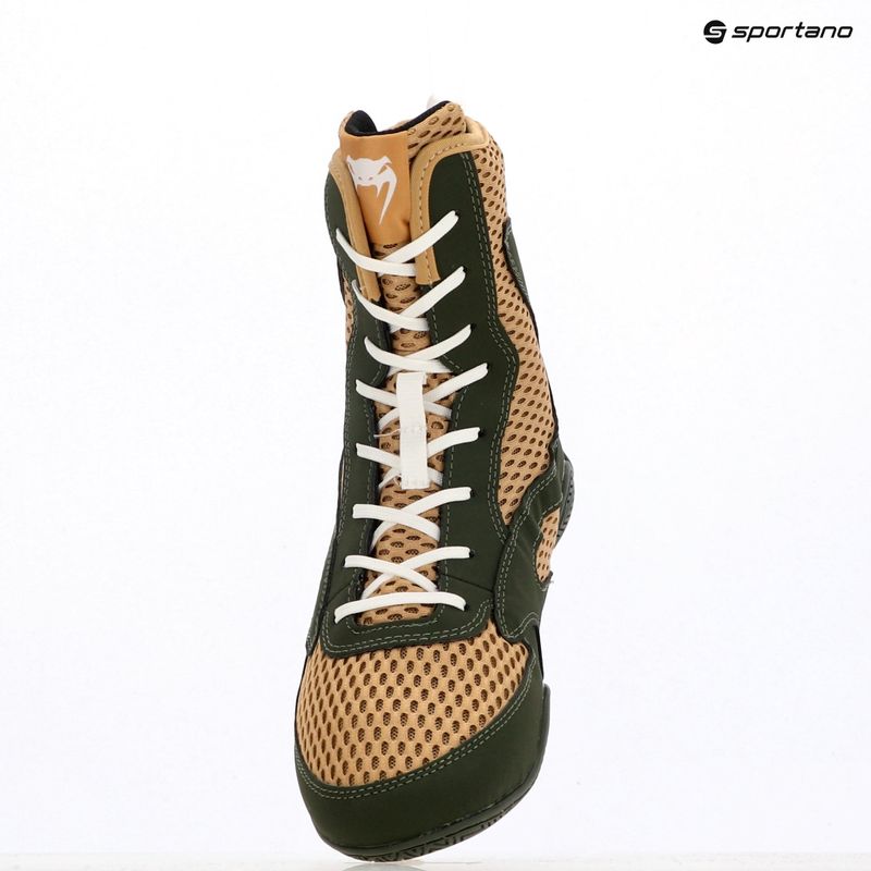 Buty bokserskie męskie Venum Contender Boxing military green/sand 12