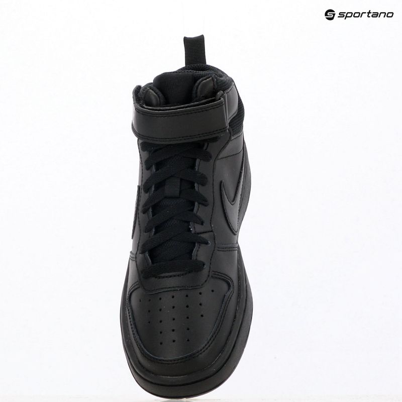 Buty dziecięce Nike Court Borough Mid 2 black/black/black 10