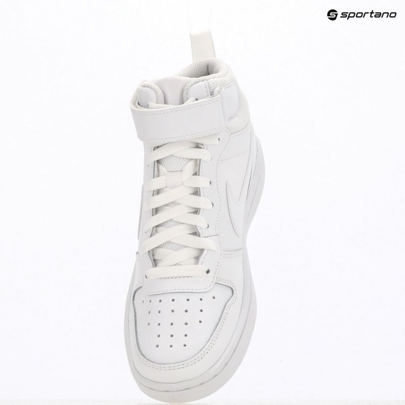 Buty dziecięce Nike Court Borough Mid 2 white/white/white 10