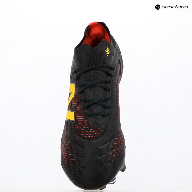 Buty piłkarskie New Balance Tekela Pro Low V5 FG black 100/punch yellow/fire cracker 9
