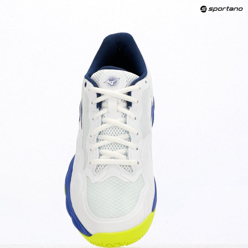 Buty do tenisa męskie Mizuno Wave Enforce Court AC white/dazzling blue/ lightning 9