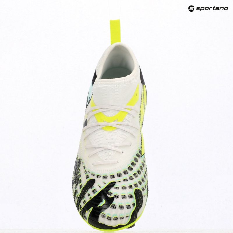 Buty piłkarskie dziecięce PUMA Future 9 Match Creativity Fg/Ag Jr yellow alert/mint jelly/puma white/puma black 9