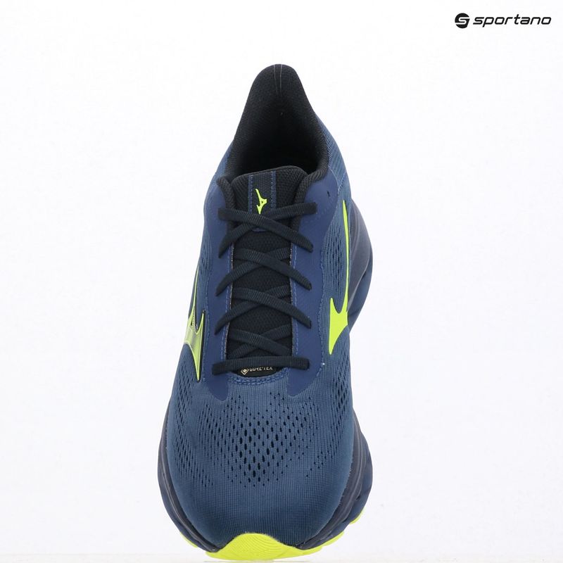 Buty do biegania męskie Mizuno Wave Serene 2 GTX estate blue/lightning yellow 14
