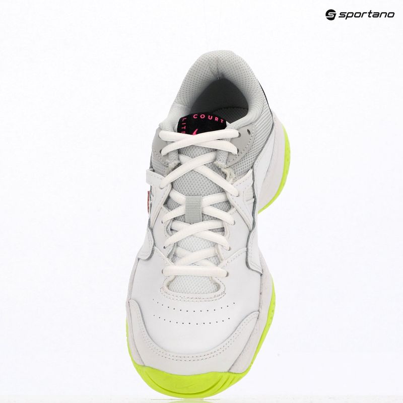 Buty do tenisa dziecięce Nike Court Lite 2 Jr white/hot lime/grey fog/laser fuchsia 6
