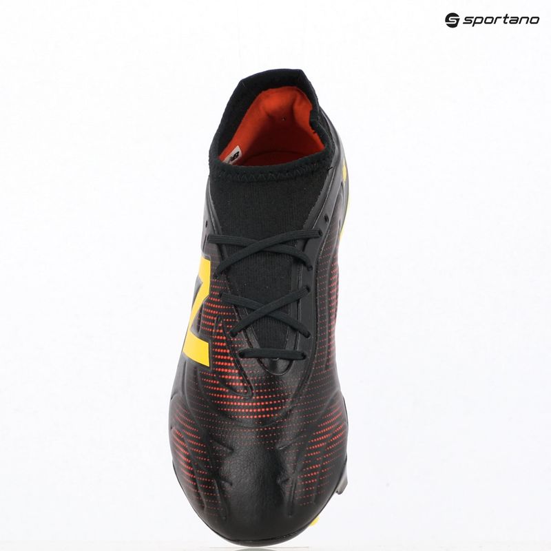 Buty piłkarskie dziecięce New Balance Tekela Team V5 black 100/punch yellow/fire cracker 9