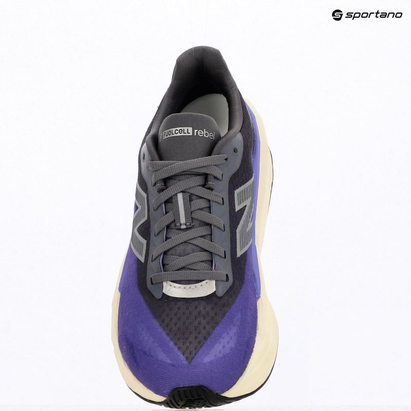 Buty do biegania damskie New Balance FuelCell Rebel V5 electric indigo/truffle salt/silver metallic 9