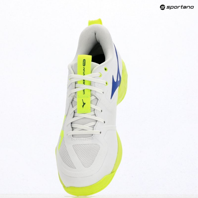 Buty do siatkówki Mizuno Wave Momentum Pro white/lightning yellow/dazzling blue 9