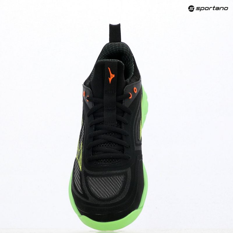 Buty do siatkówki Mizuno Wave Luminous 3 black/glowing apple/mandarin orange 4