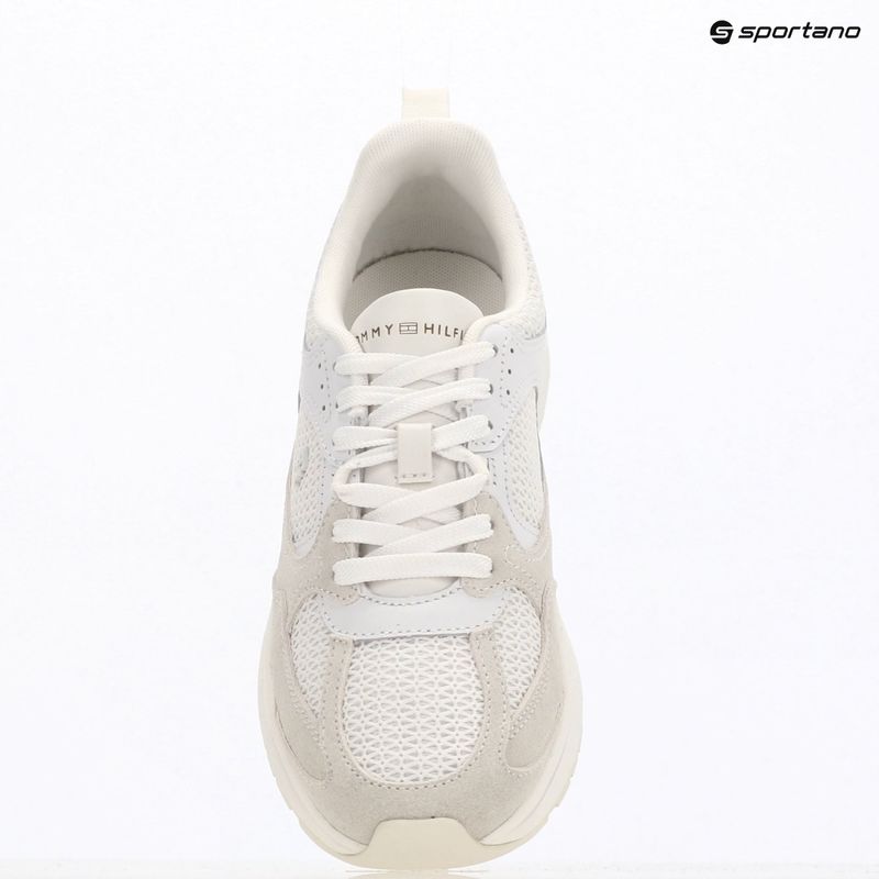 Buty damskie Tommy Hilfiger Mix Material Runner white/ecru 9