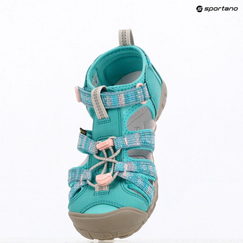 Sandały juniorskie KEEN Seacamp II CNX bright aqua/giggle pink 14
