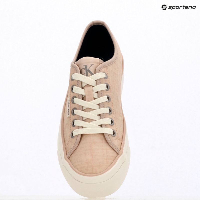 Buty damskie Calvin Klein HW0HW02970 Vulc Flatf Laceup Ripst whisper pink/key largo 9