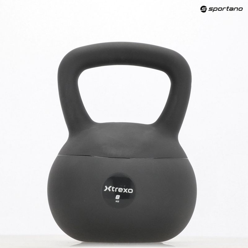 Kettlebell miękki XTREXO 8 kg szary 9