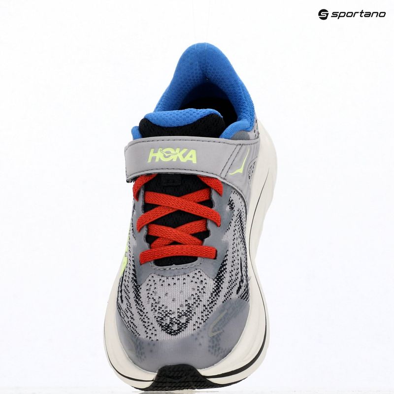 Buty do biegania dziecięce HOKA Clifton 10 foggy grey/black 18