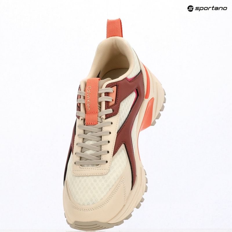 Buty damskie Calvin Klein HW0HW03002 Hike Run Ckstripe Mesh off white/oatmeal/dusty rose 9