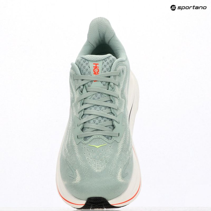 Buty do biegania męskie HOKA Clifton 10 Wide sage/neon flame 17