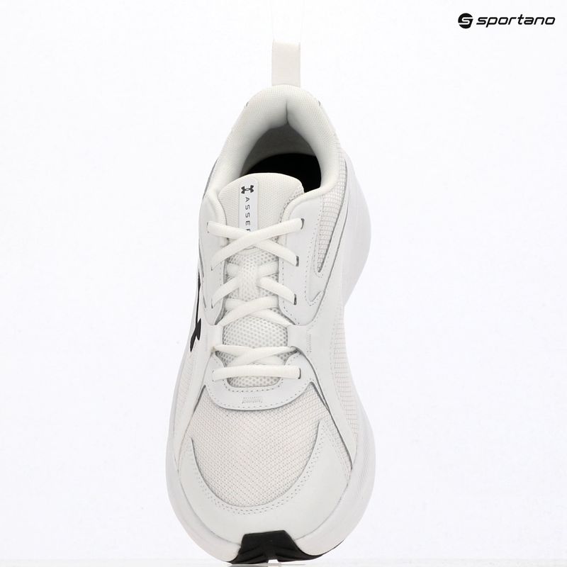 Buty do biegania męskie Under Armour Assert 11 white/black/distant gray 3