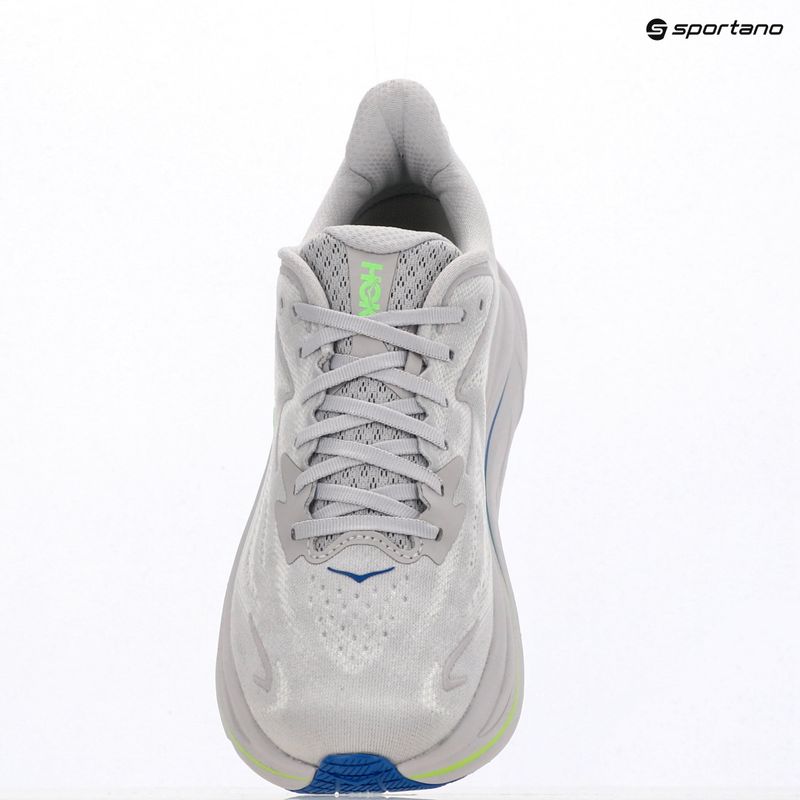 Buty do biegania męskie HOKA Clifton 10 ash grey/neon green 10