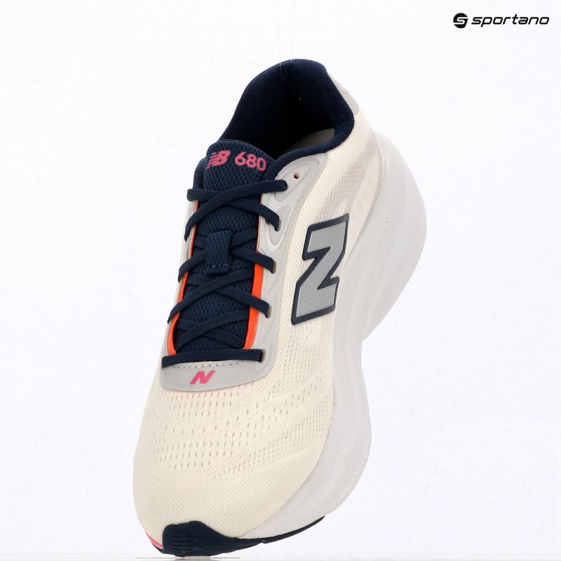 Buty do biegania damskie New Balance Fresh Foam 680's V9 sea salt/tangerine heat/pink heat 9