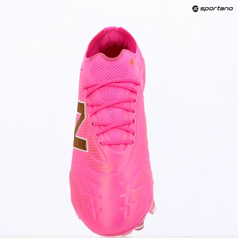 Buty piłkarskie New Balance Tekela Elite Low V5 FG pink heat/metallic gold/pink satin 12