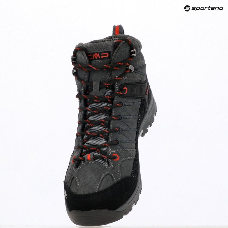 Buty trekkingowe juniorskie CMP Rigel Mid Wp grey/ferrari 9