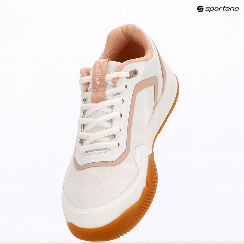 Buty do tenisa damskie Wilson Courtglide white/cameo rose/gum 11