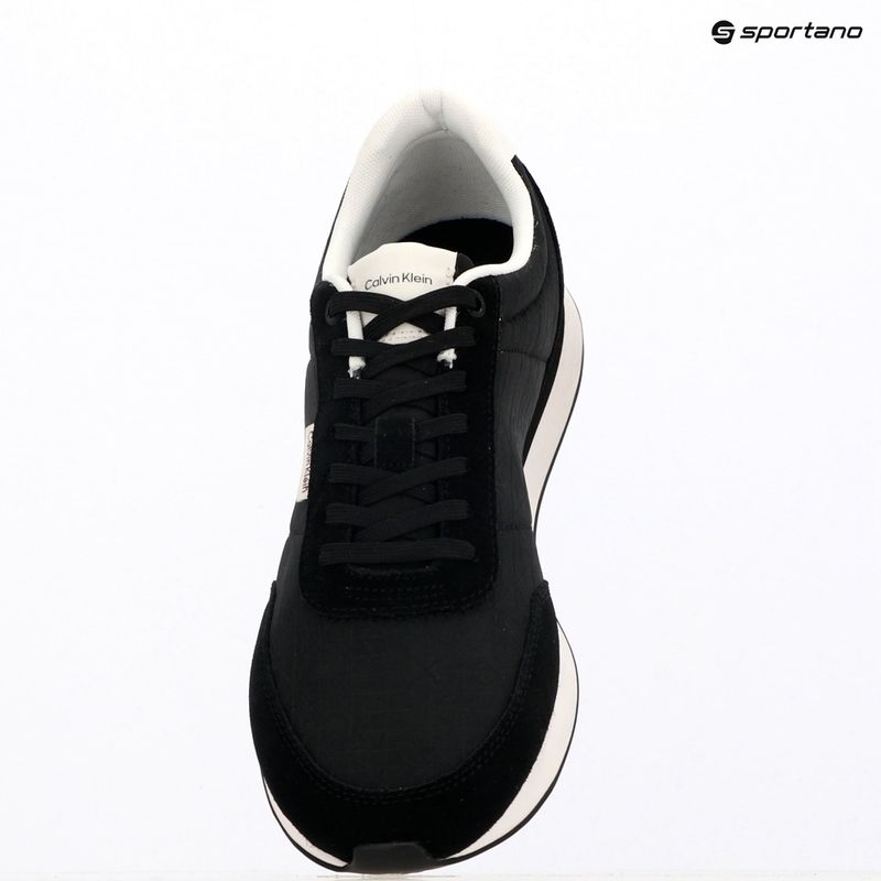 Buty męskie Calvin Klein HM0HM02140 Retro Runner Ripstop Aop black/bright white 9