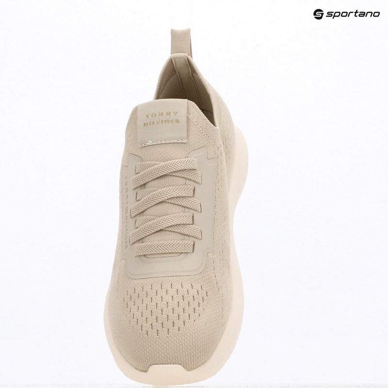 Buty damskie Tommy Hilfiger Knit Extralight Runner classic beige 8