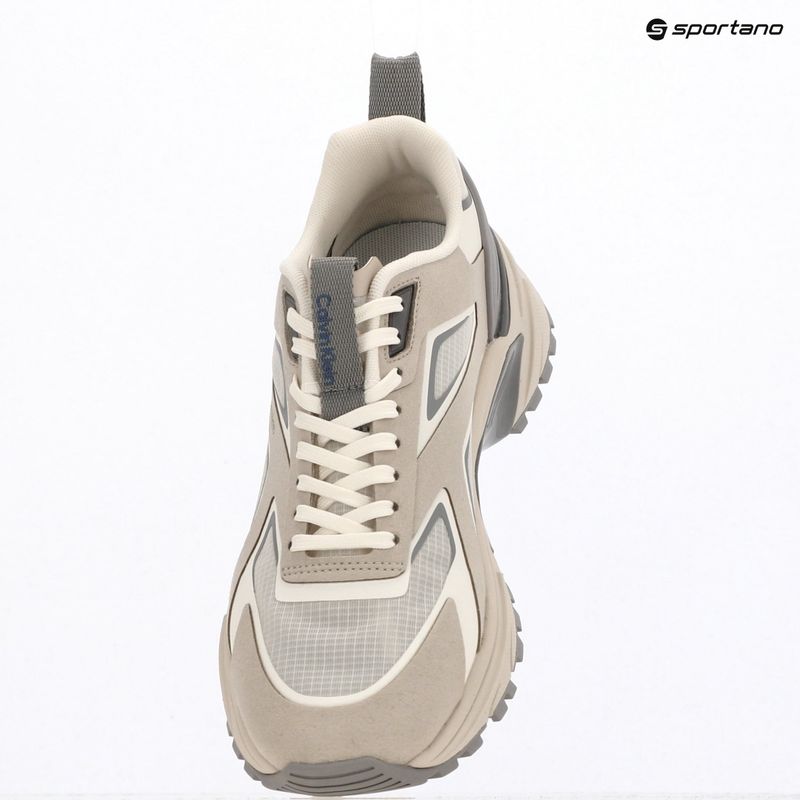Buty damskie Calvin Klein HW0HW03019 Hike Run Ckstripe Ripst oatmeal/marshmallow/cloudburst 9