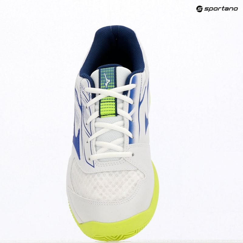 Buty do tenisa męskie Mizuno Break Shot 5 CC white/dazzling blue/ lightning 9