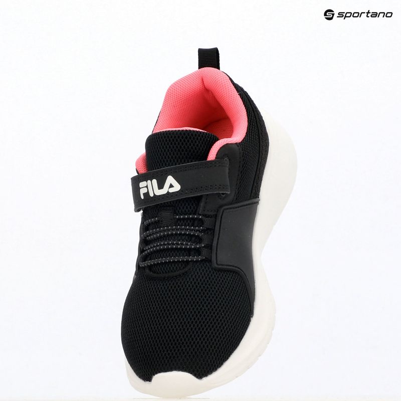 Buty dziecięce FILA Madrun Velcro black/sangria sunset 15