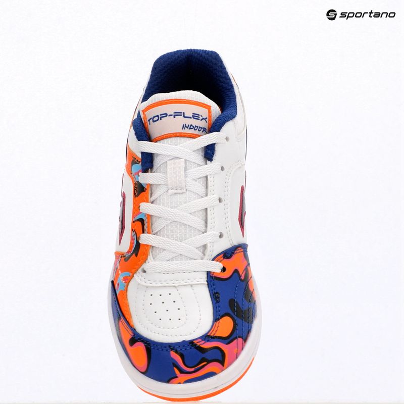 Buty piłkarskie dziecięce Joma Top Flex Jr IN white-orange 9