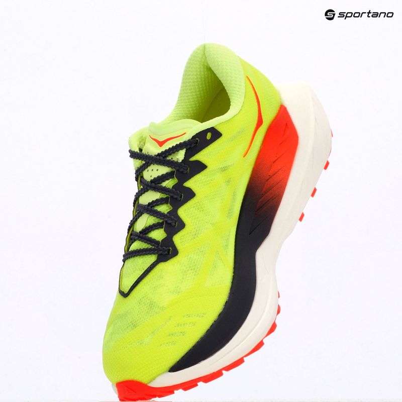 Buty do biegania damskie HOKA Rocket X Trail neon yuzu/neon flame 9