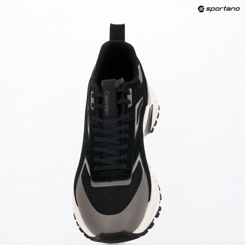 Buty męskie Calvin Klein HM0HM02220 Hike Runner Stripe Mix Nylon Suede black/granite road 9