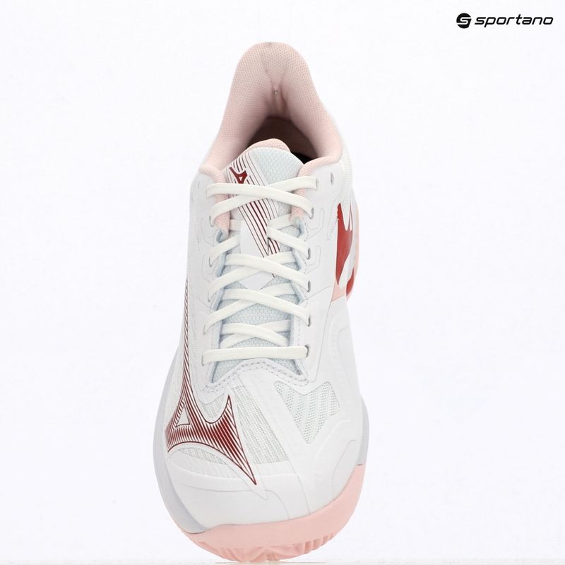 Buty do tenisa damskie Mizuno Wave Exceed Court CC W white/pinkesque/barbados cherr 9