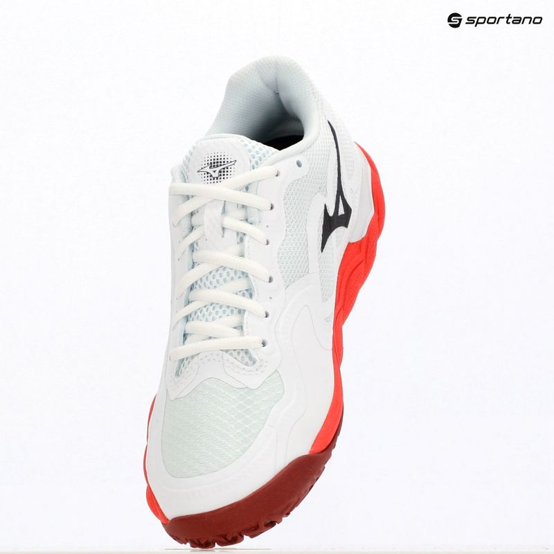 Buty do tenisa męskie Mizuno Wave Enforce Court CC fiery red/white/sun-dried tomato 9