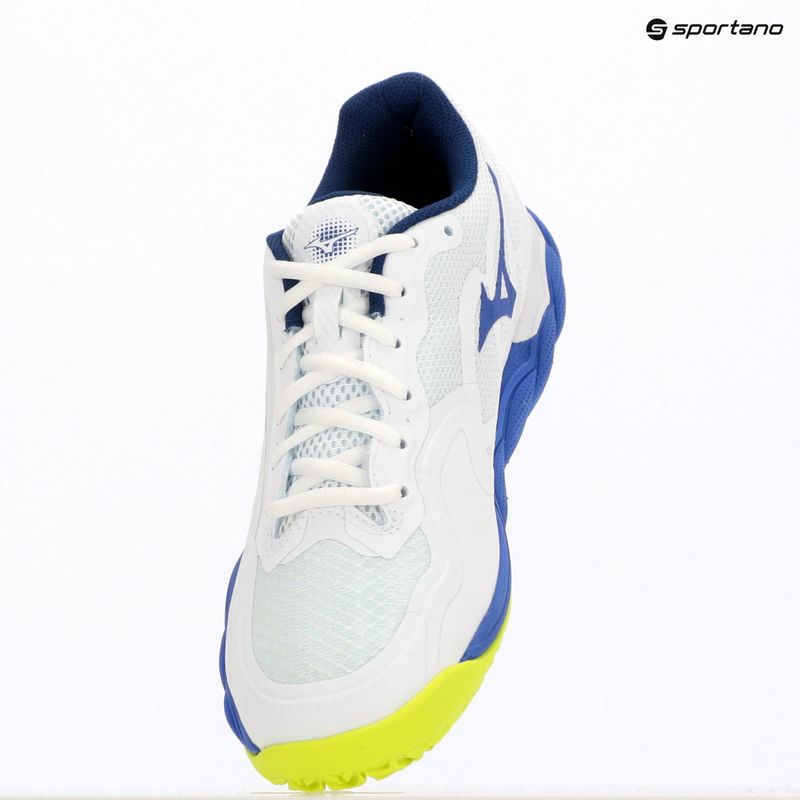 Buty do tenisa męskie Mizuno Wave Enforce Court CC white/dazzling blue/ lightning 9