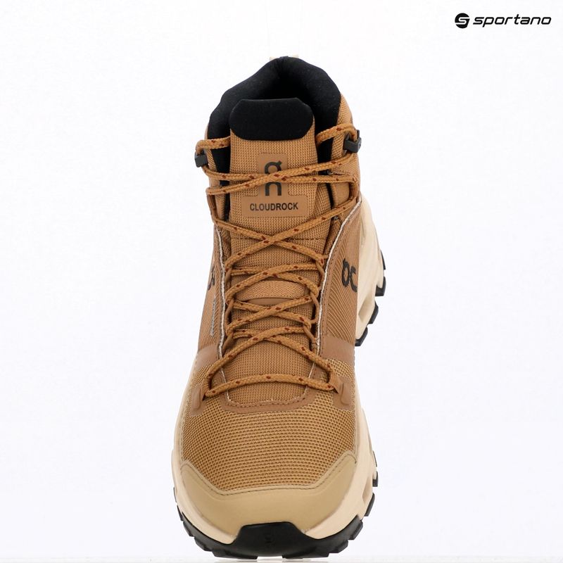 Buty damskie On Cloudrock Mid Waterproof sphinx/sand 9