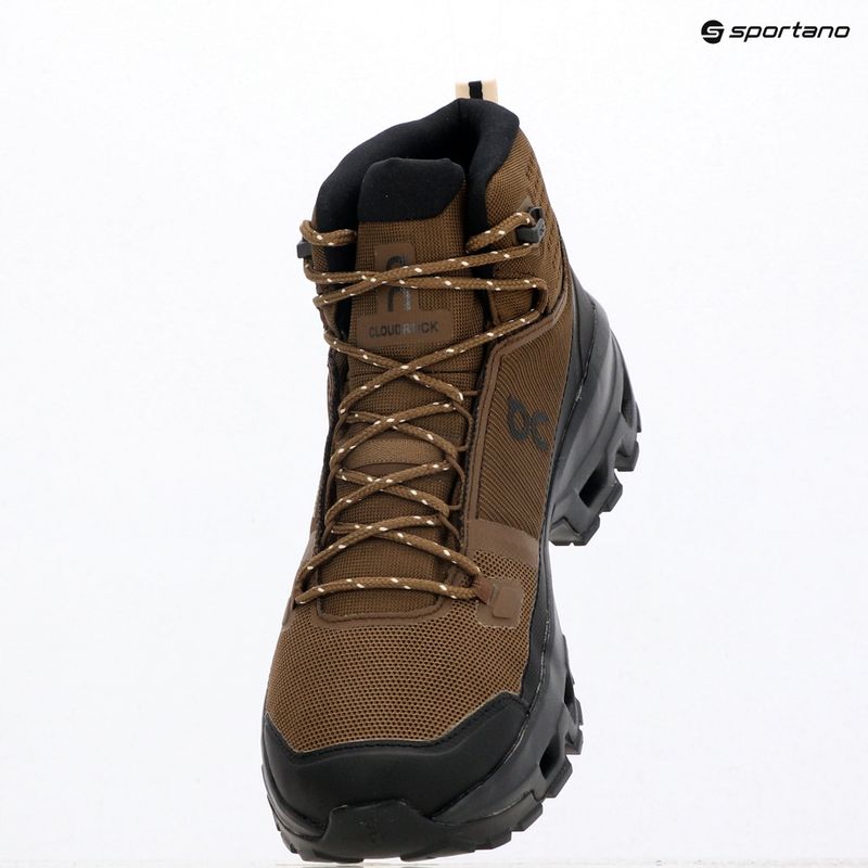 Buty turystyczne męskie On Cloudrock Mid Waterproof earth/black 3