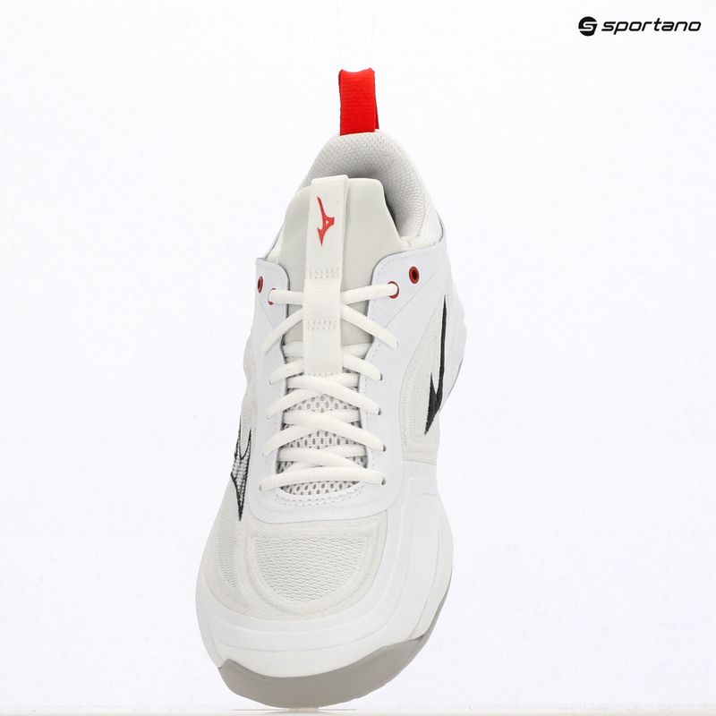 Buty do siatkówki Mizuno Wave Luminous 3 white/black/fiery red 4
