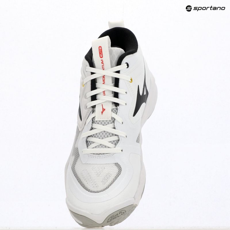 Buty do siatkówki Mizuno Wave Momentum Elite Mid white/black/fiery red 4