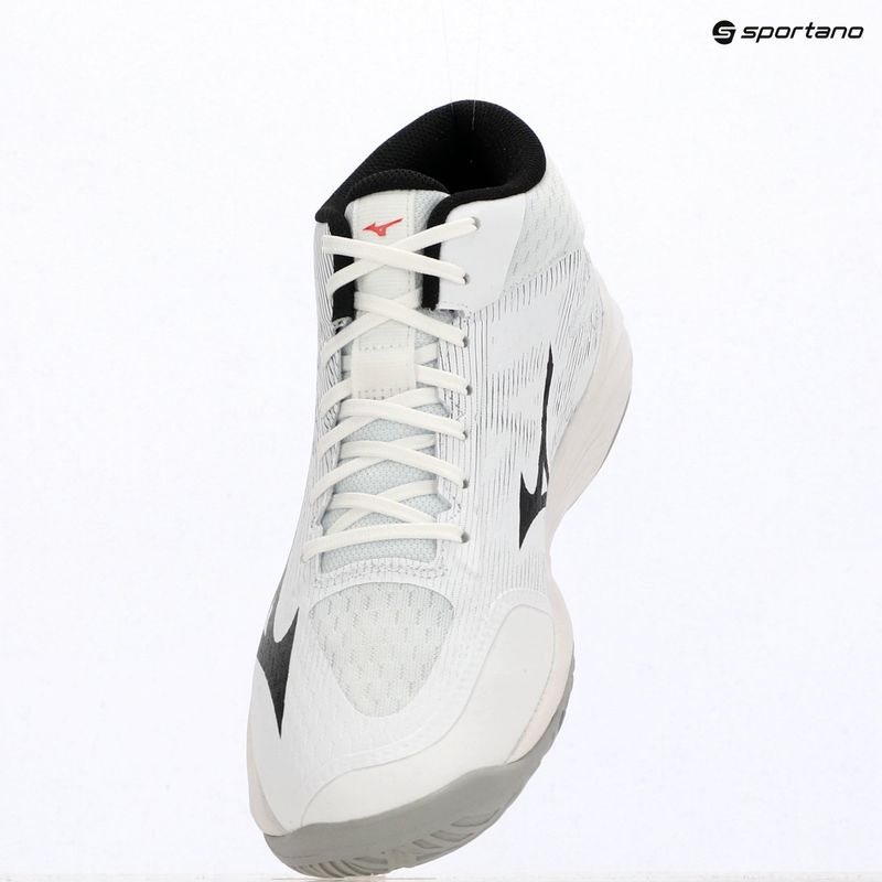 Buty do siatkówki Mizuno Lightning Select Mid white/black/fiery red 4