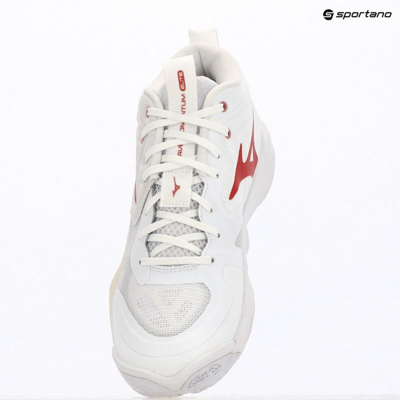 Buty do siatkówki damskie  Mizuno Wave Momentum Elite Mid white/rose elegance/lava falls 4