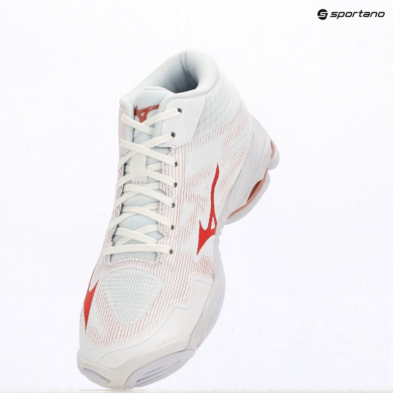 Buty do siatkówki damskie Mizuno Wave Lightning Pro Mid white/rose elegance/lava falls 4