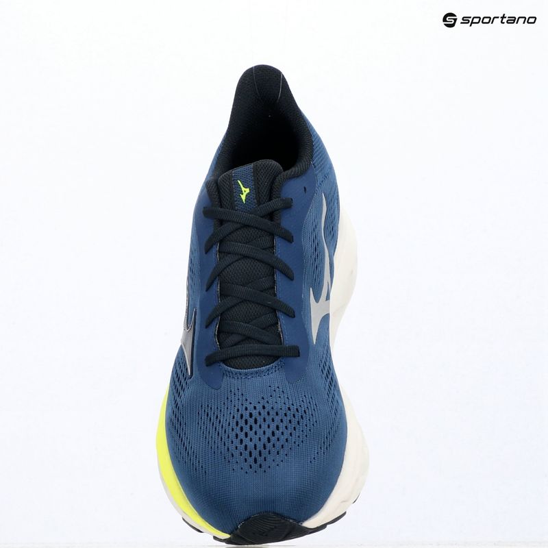Buty do biegania męskie Mizuno Wave Serene 2 estate blue/silver/lightning yellow 3