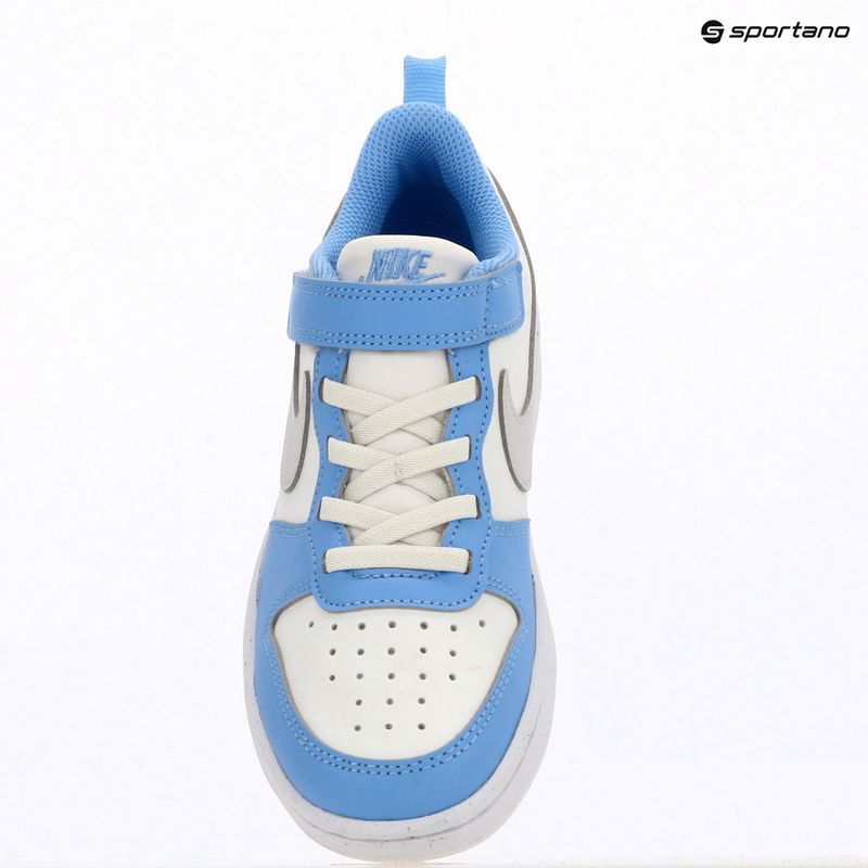 Buty dziecięce Nike Court Borough Low Recraft summit white/cobalt pulse/vast grey 6