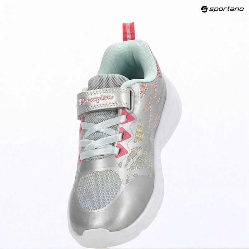 Buty dziecięce Champion Wave Tri G PS Low Cut silver/blue burgundy/imperial light blue 10