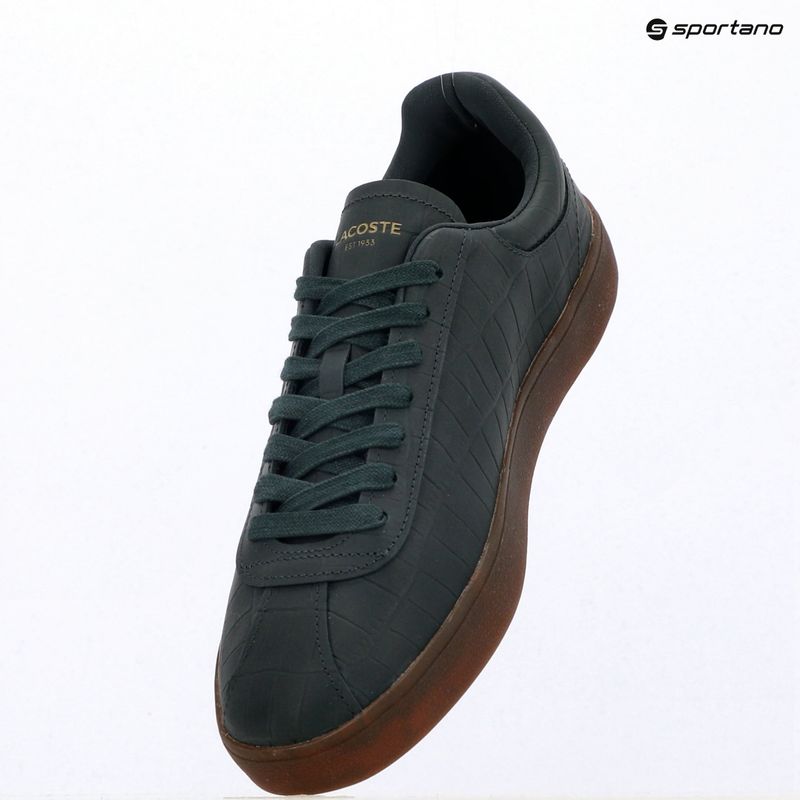 Buty męskie Lacoste Baseshot dark green/gum 9