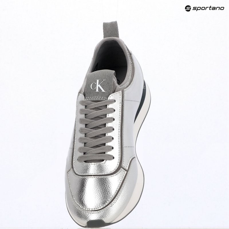 Buty damskie Calvin Klein HW0HW03287 Retro Runner Metallic silver 9